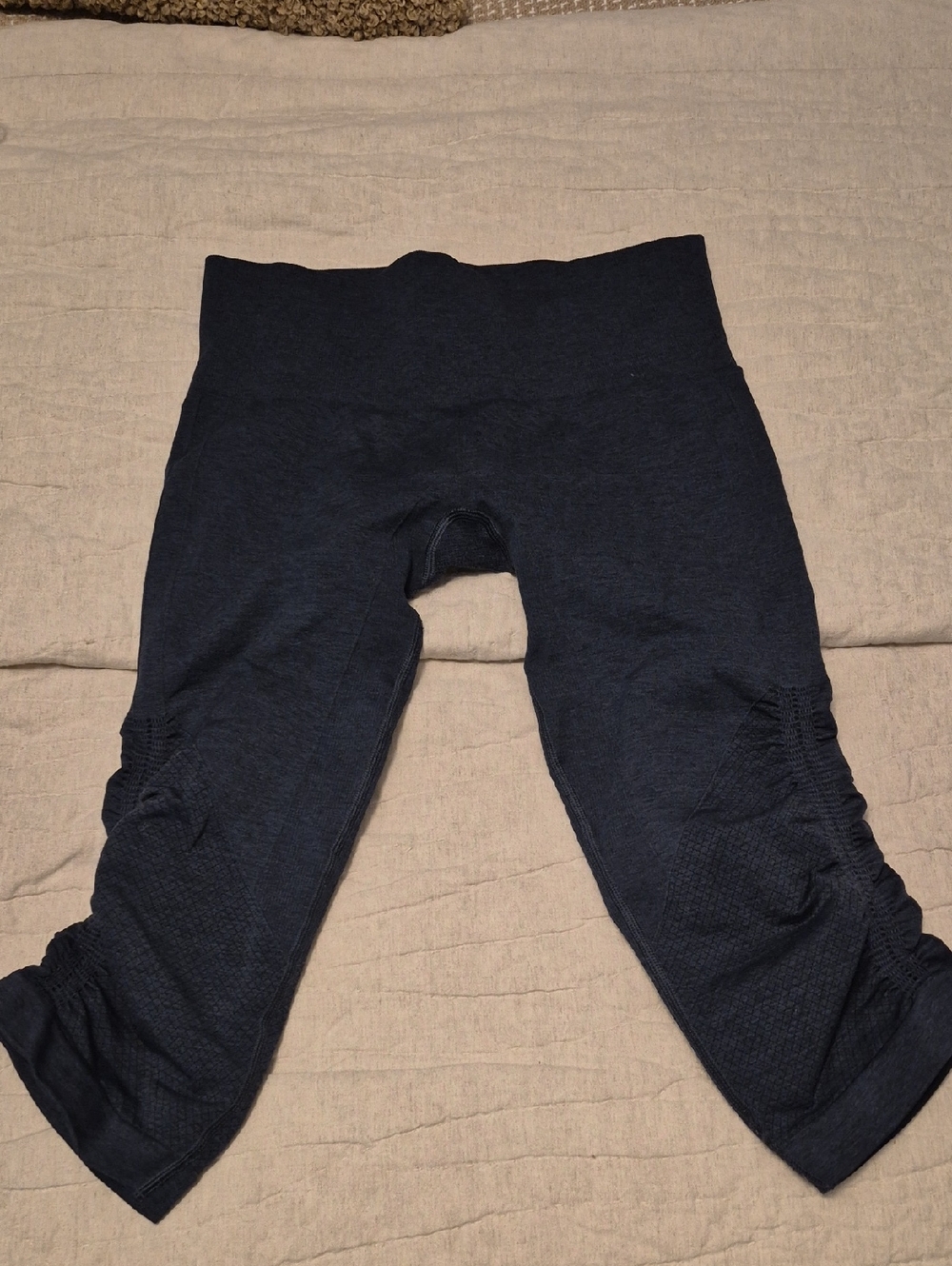Lululemon In The Flow Crop II Heathered Deep Navy - Picture 9 of 11
